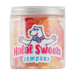 Halal Fizzy Peach Hearts - Original Jar