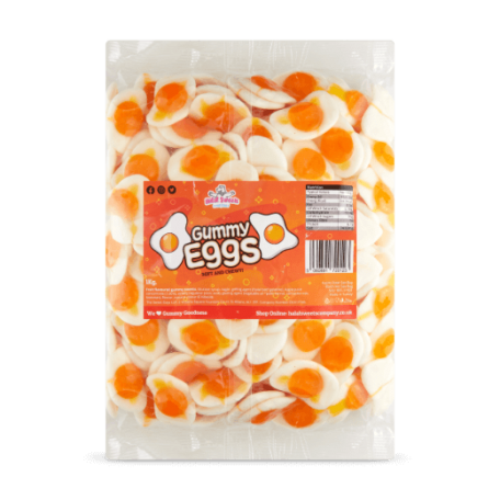 Gummy Eggs Bulk Bag 1Kg. Wholesale - United Kingdom - Halal Sweets Company