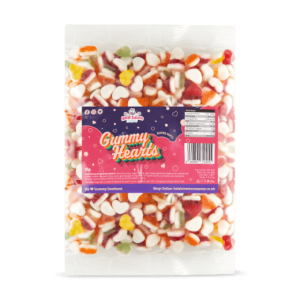 Gummy Hearts Bulk Bag 1Kg. Wholesale - United Kingdom - Halal Sweets Company