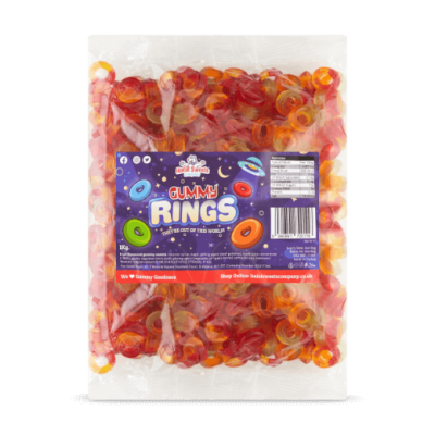 Gummy Rings Bulk Bag 1Kg. Wholesale - United Kingdom - Halal Sweets Company