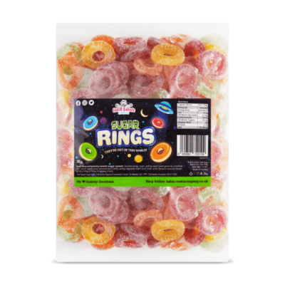 Sugar Rings Bulk Bag 1Kg. Wholesale - United Kingdom - Halal Sweets Company