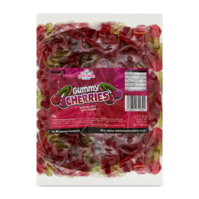 Gummy Cherries Bulk Bag 1Kg. Wholesale - United Kingdom - Halal Sweets Company