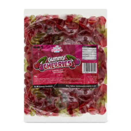 Gummy Cherries Bulk Bag 1Kg. Wholesale - United Kingdom - Halal Sweets Company