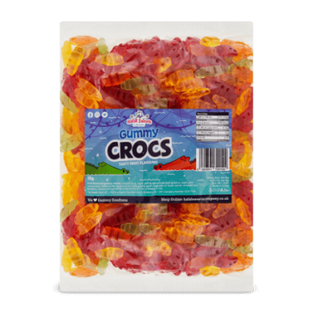 Gummy Crocs Bulk Bag 1Kg. Wholesale - United Kingdom - Halal Sweets Company
