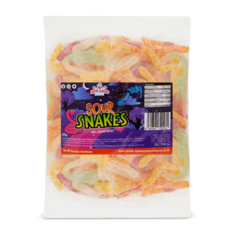 Sour Snakes Bulk Bag 1Kg. Wholesale - United Kingdom - Halal Sweets Company